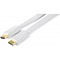 Photos Cordon Plat HQ HDMI A/A High Speed 1m Blanc