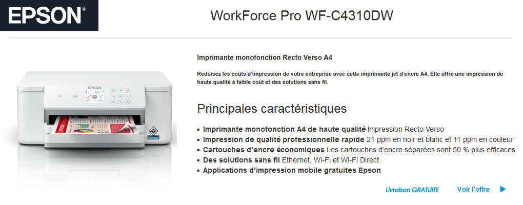 EPSON  WorkForce Pro WF-C4310DW