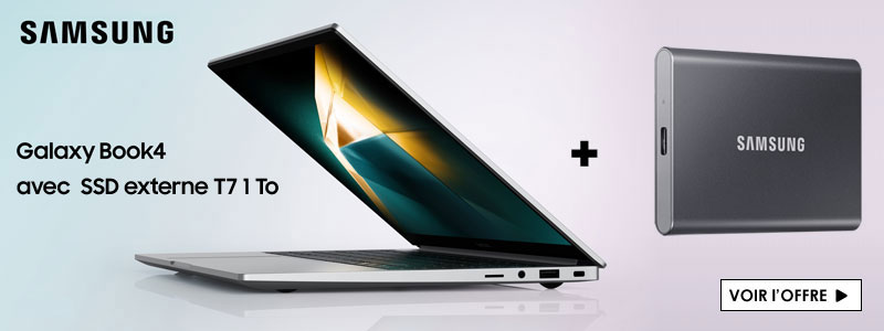 Bundle SAMSUNG Galaxy Book 4 + SSD Externe T7 1To