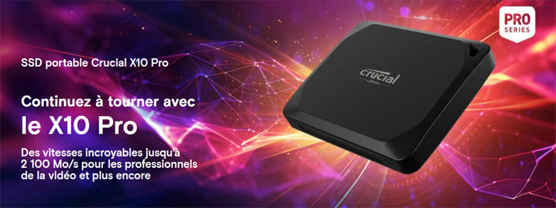 Crucial SSD Externe X10 Pro