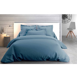 ANNE DE SOLENE Housse de couette Housse couette Vexin 240x220cm orage Percale 80F