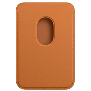 Porte-cartes cuir avec MagSafe pour iPhone - Ocre