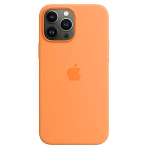 photo Coque silicone MagSafe iPhone 13 Pro Max - Orange