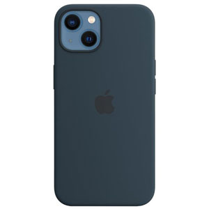 Coque silicone MagSafe pour iPhone 13 - Bleu a.
