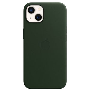 Coque cuir MagSafe pour iPhone 13 - Vert séquoia