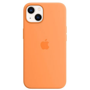 Coque silicone MagSafe pour iPhone 13 - Orange