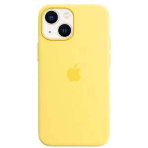 photo Coque silicone MagSafe iPhone 13 mini - Jaune