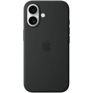 Coque silicone avec MagSafe pour iPhone 16 - Noir