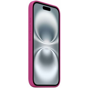 Coque silicone MagSafe pour iPhone 16 - Fuchsia