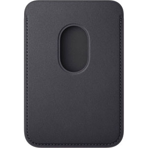 Porte-cartes tissage fin iPhone avec MagSafe Noir