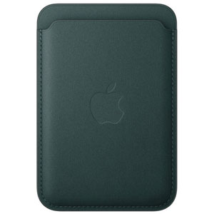 Porte-cartes tissage fin iPhone MagSafe Vert foncé