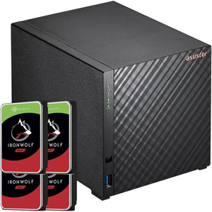 DRIVESTOR 4 + 4 x Seagate IronWolf 4To