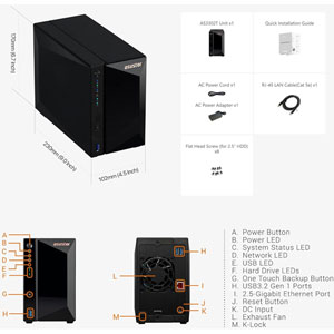 DRIVESTOR 2 Pro Gen2 + 2 x Seagate IronWolf 2To