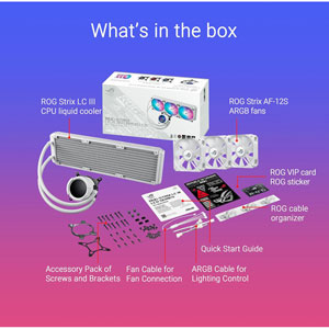 ROG STRIX LC III 360 ARGB LCD White Edition
