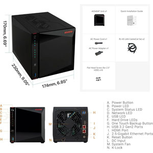 NIMBUSTOR 4 G2 AS5404T + 2 x Seagate IronWolf 6To