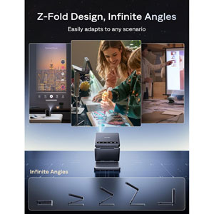ZIP - Mini projecteur pliable - Gris foncé