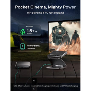 ZIP - Mini projecteur pliable - Or de titane
