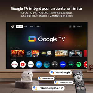 BOOM Mini - projecteur intelligent Google TV