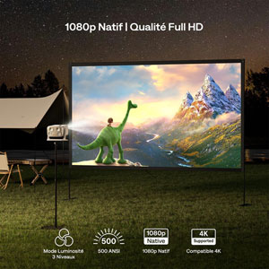 Bundle projecteur Google TV BOOM Mini + Etui