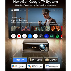 EAZZE D1 MAX - Projecteur compatible Google TV