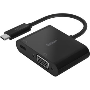 photo Adaptateur USB-C vers VGA + recharge