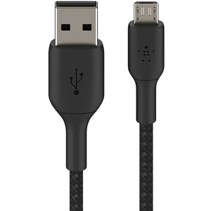 photo Câble à gaine tressée USB-A vers micro-USB - 1m