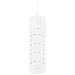 Multiprise parafoudre - 8 prises, 2 USB-C