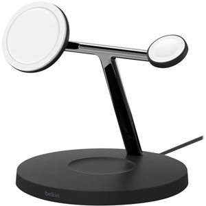 photo Chargeur Magsafe Qi2 3 en 1 / 15 Watt / Noir