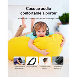 SoundForm Mini - Casque pour enfants / Noir