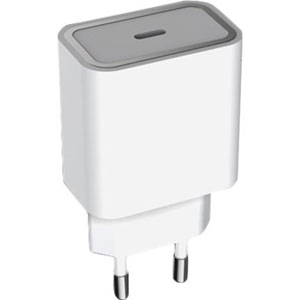 Chargeur USB-C/USB-C 25W Power Delivery - Blanc
