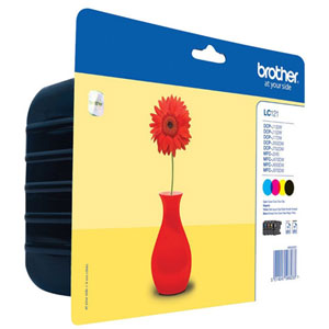 photo LC121VALBP - Pack de 4/ N,J,C,M/ 300 pages