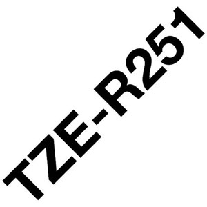 photo TZe-R251 - Rouleau (2,4cm x 4m) / Noir sur blanc