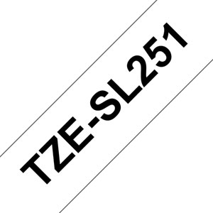 photo BROTHER TZeSL251 tape Black on White
