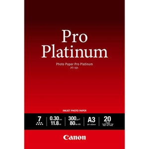 photo Papier photo pro Platinum A3 PT-101 - 20 feuilles