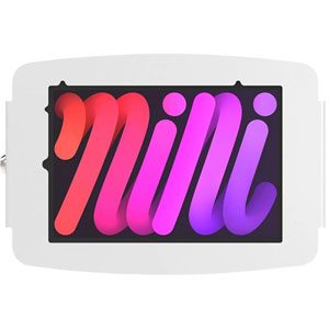 Support Boitier mural iPad Mini 8.3 (6è gen) Blanc