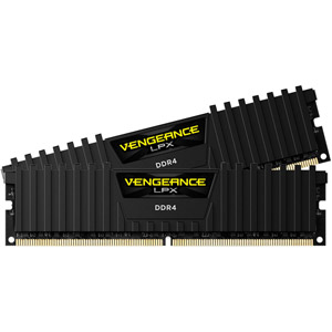 photo Vengeance LPX 2 x 16 Go DDR4 PC4-21300 CL16 Noir