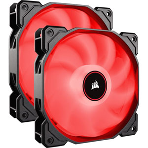 photo Air Series LED AF140 rouge 140 mm (Pack de 2)