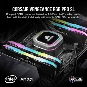 Vengeance RGB Pro SL DDR4 3200MHz - 2 x 16Go / C16