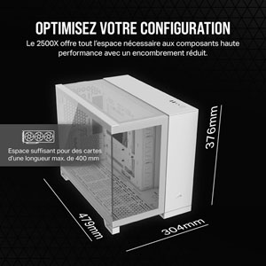2500X Mid-Tower Dual Chamber - Blanc