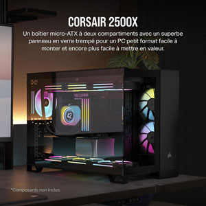 2500X Mid-Tower Dual Chamber - Noir