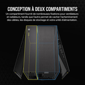 2500X Mid-Tower Dual Chamber - Noir