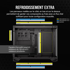 2500X Mid-Tower Dual Chamber - Noir