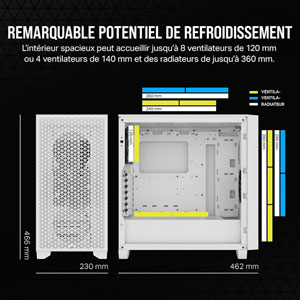 3000D AIRFLOW - Blanc