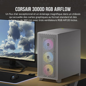 3000D RGB AIRFLOW - Blanc