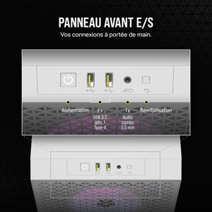 3000D RGB AIRFLOW - Blanc