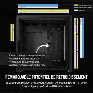 5000D CORE AIRFLOW - noir