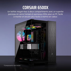 6500X Mid-Tower Dual Chamber - Noir / Obsidienne