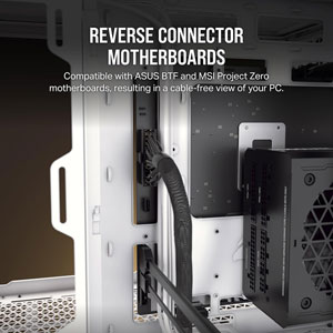 6500X Mid-Tower Dual Chamber - Blanc/Bois Bambou
