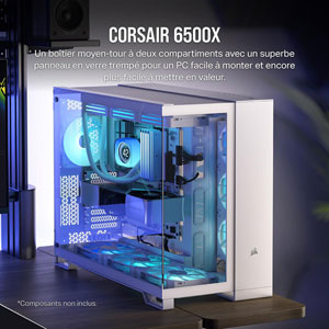 6500X Mid-Tower Dual Chamber - Blanc