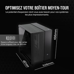6500D AIRFLOW Mid-Tower Dual Chamber - Noir